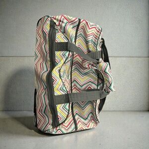 Thirty-One Chevron Pattern Rolling Duffel Bag